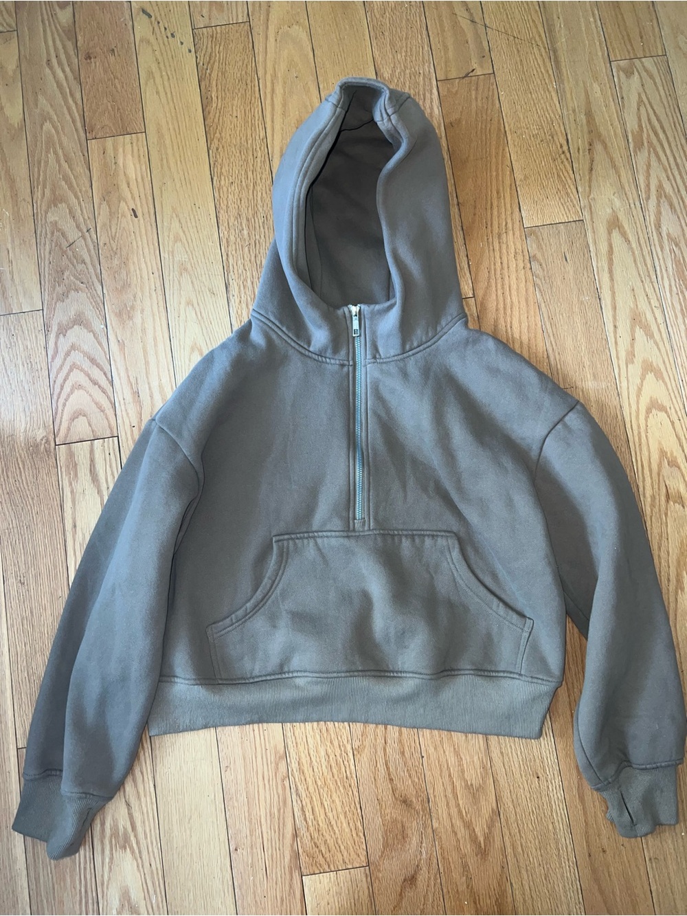 Scuba Hoodie in Taupe